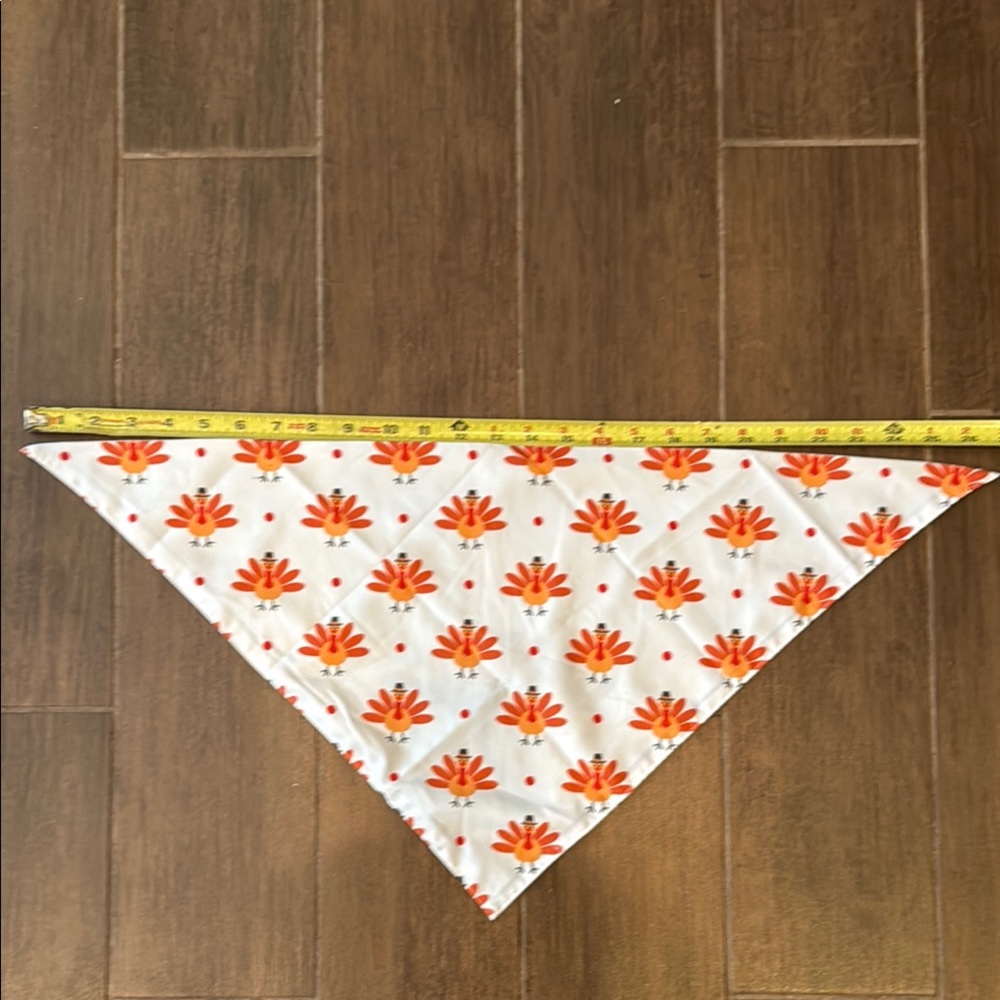 Orange Turkey Bandana perfect for medium or large dog. BRAND NEW!